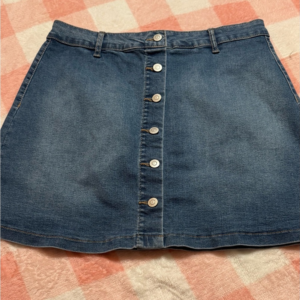 Celebrity Pink Jean Skirt
